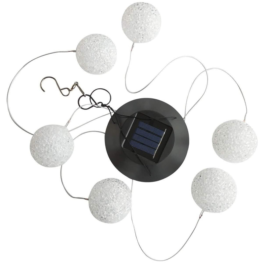 Solar LED Color Changing Wind Chime Light Spinner Hanging Spiral String Light