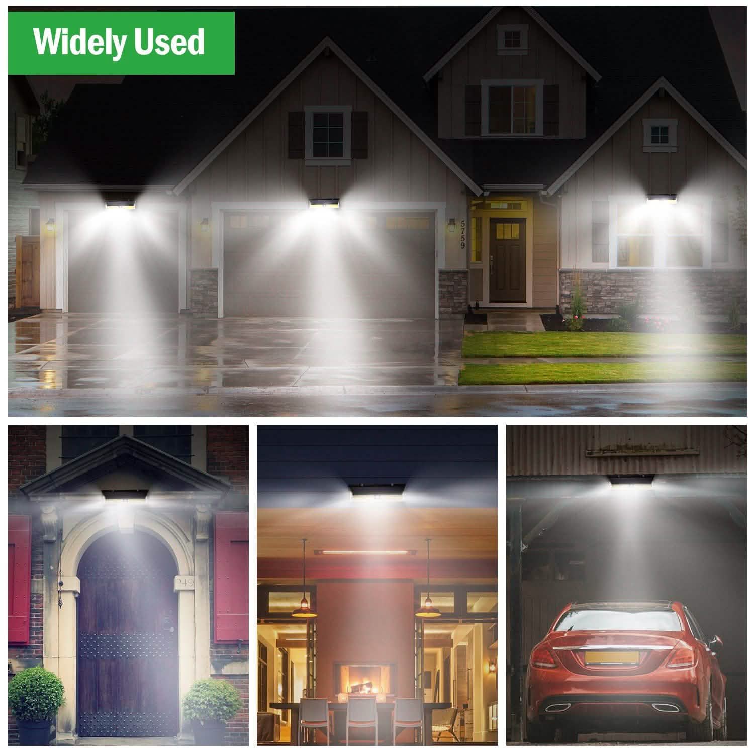 Lampes solaires 180 LEDS Lampe murale solaire