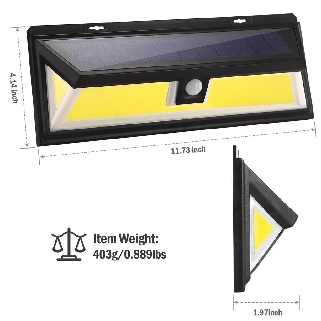Lampes solaires 180 LEDS Lampe murale solaire