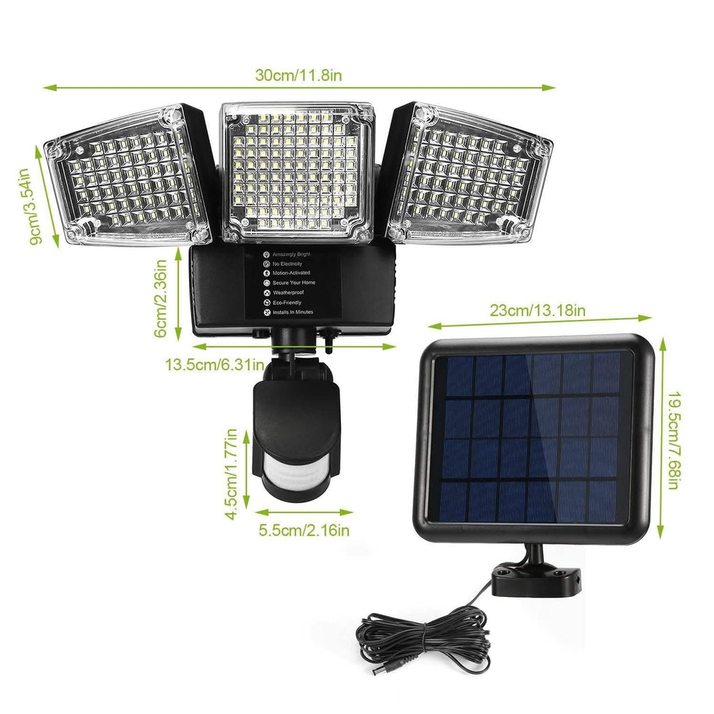 Lampes solaires d'extérieur 188 LED