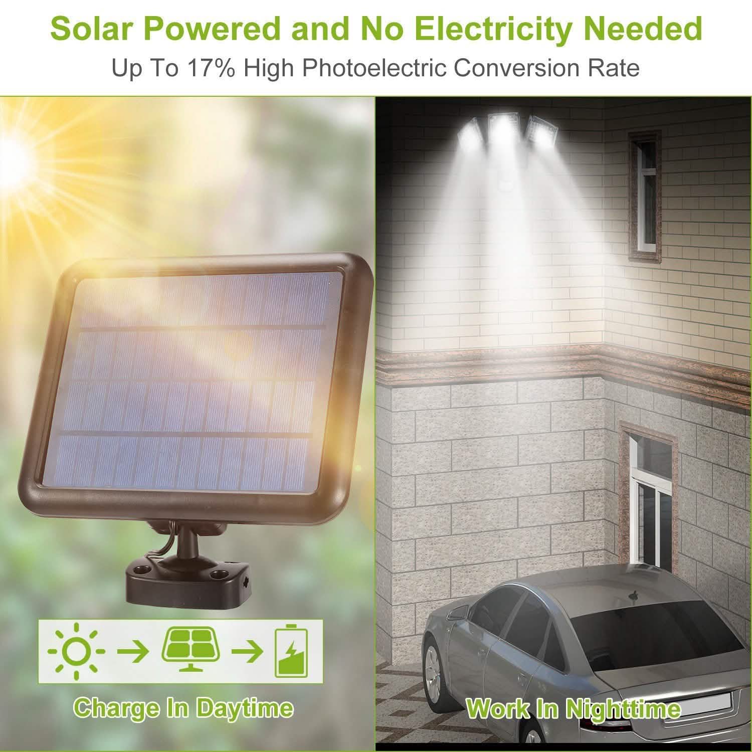 Lampes solaires d'extérieur 188 LED