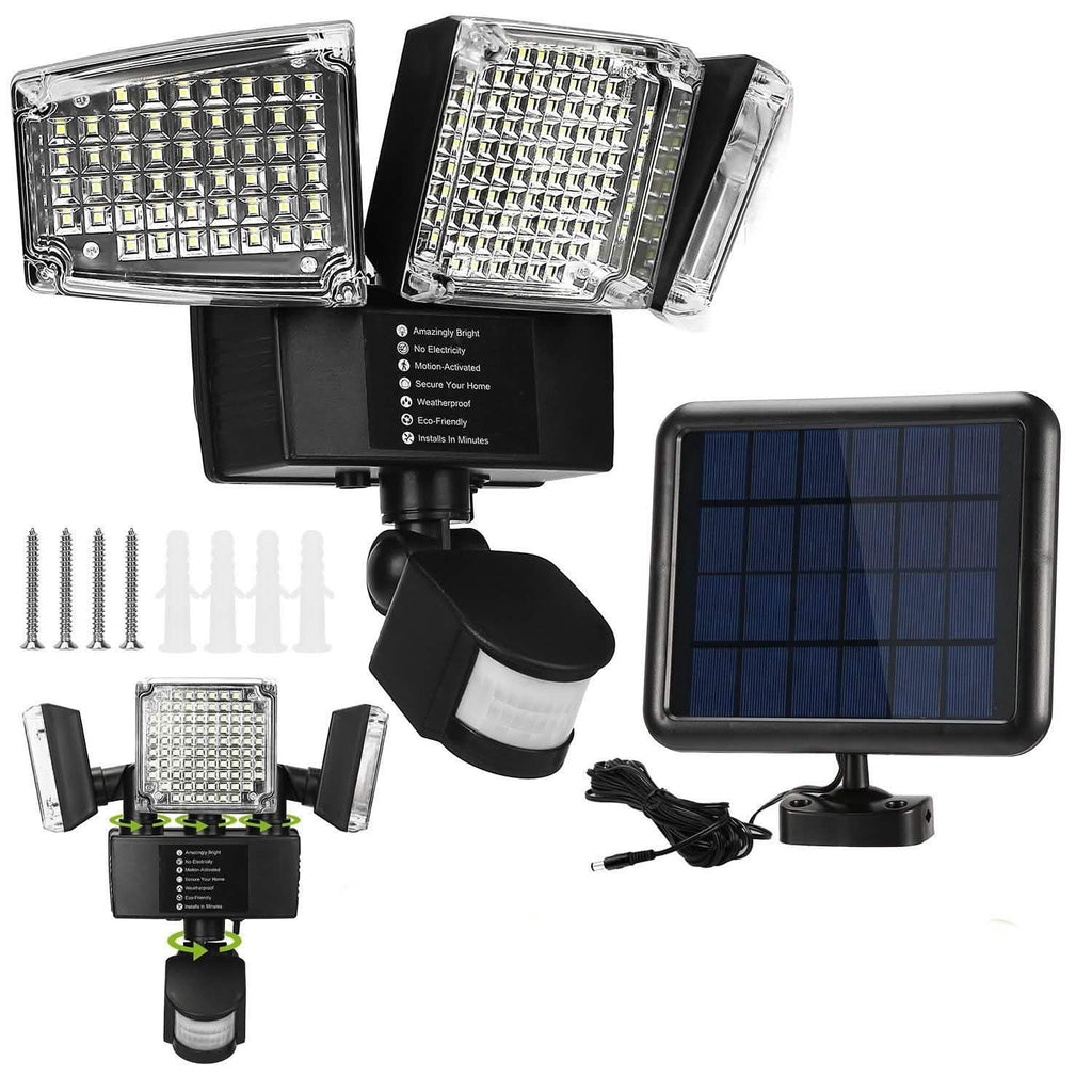 Lampes solaires d'extérieur 188 LED