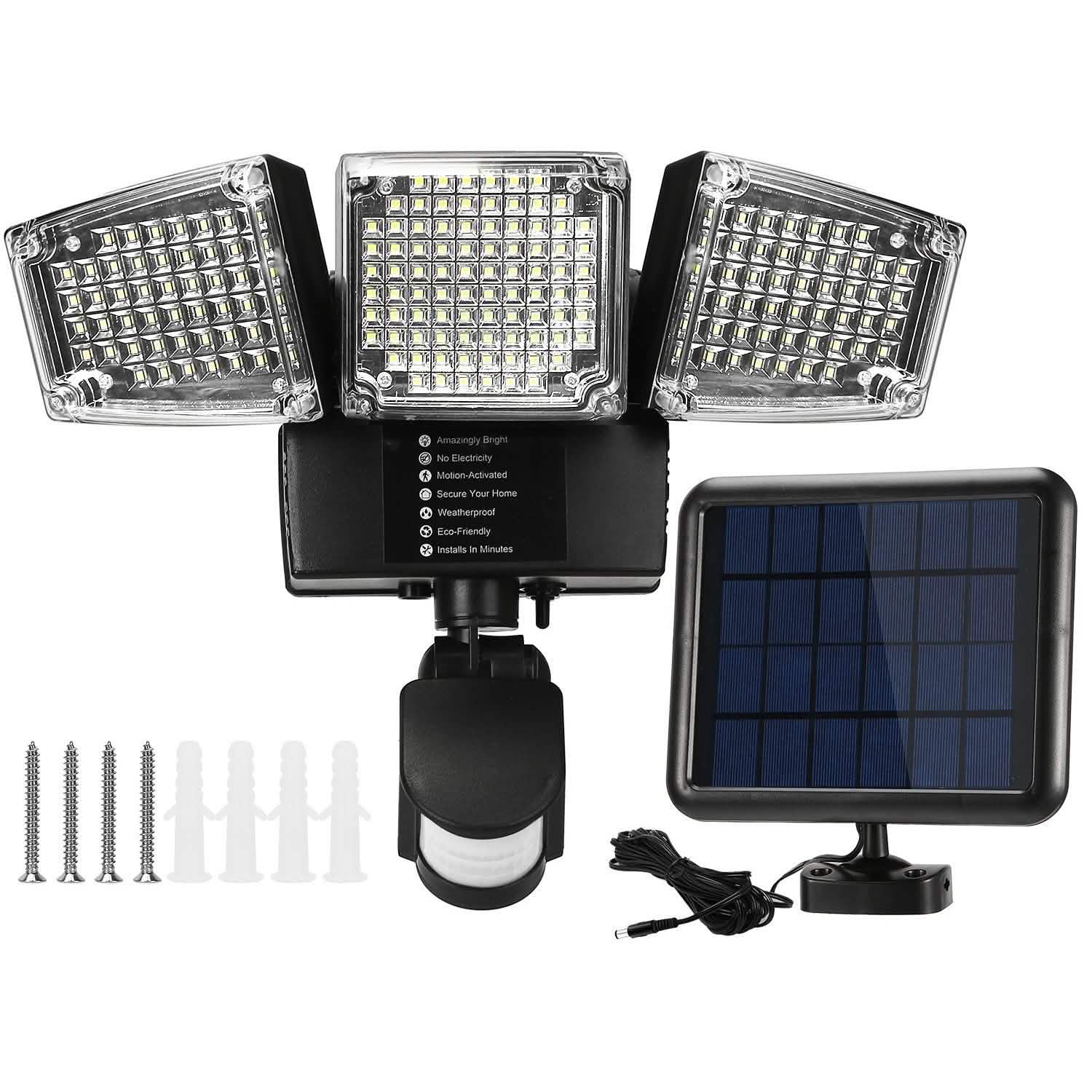 Lampes solaires d'extérieur 188 LED