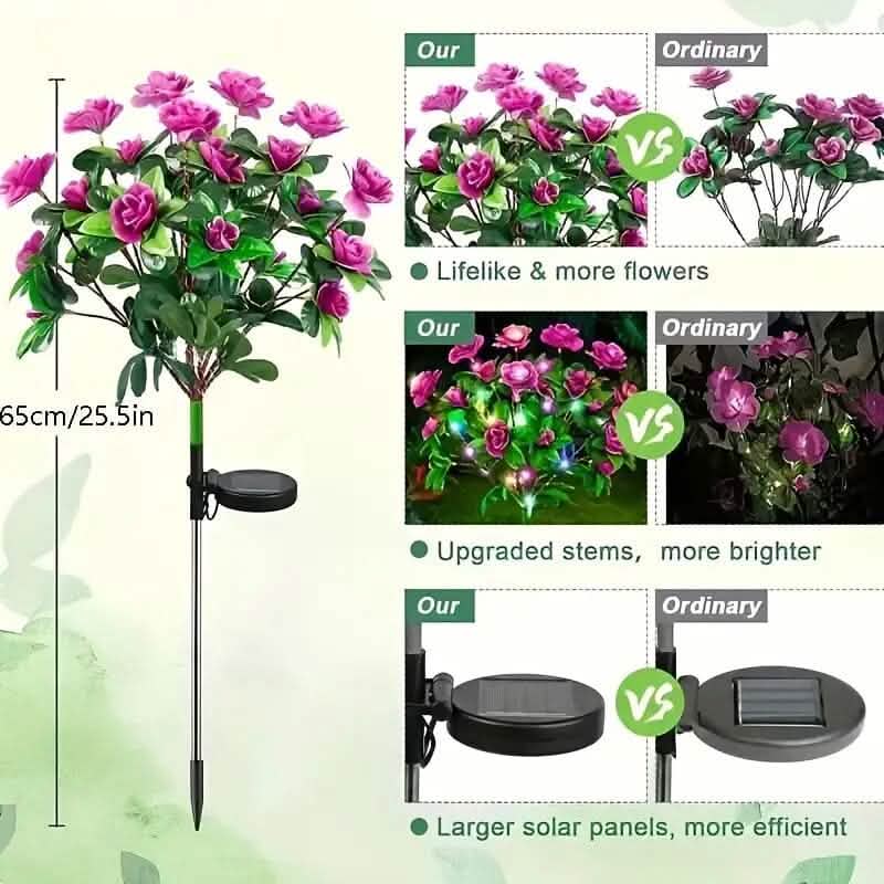 Solar-Powered Camellia Tree Lights