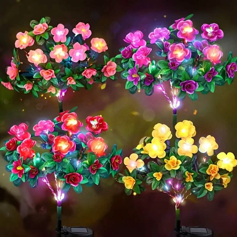 Solar-Powered Camellia Tree Lights