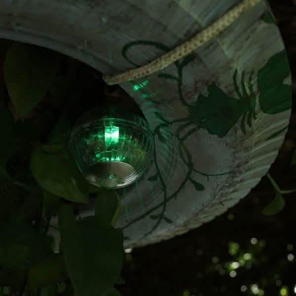 Lampe LED flottante solaire pour étang, jardin et piscine avec changement de couleur