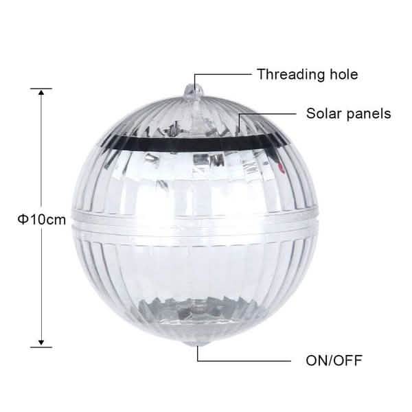 Lampe LED flottante solaire pour étang, jardin et piscine avec changement de couleur
