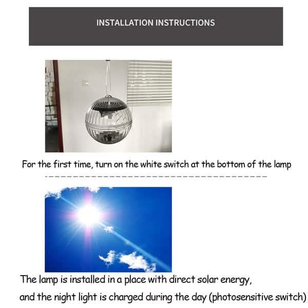 Lampe LED flottante solaire pour étang, jardin et piscine avec changement de couleur