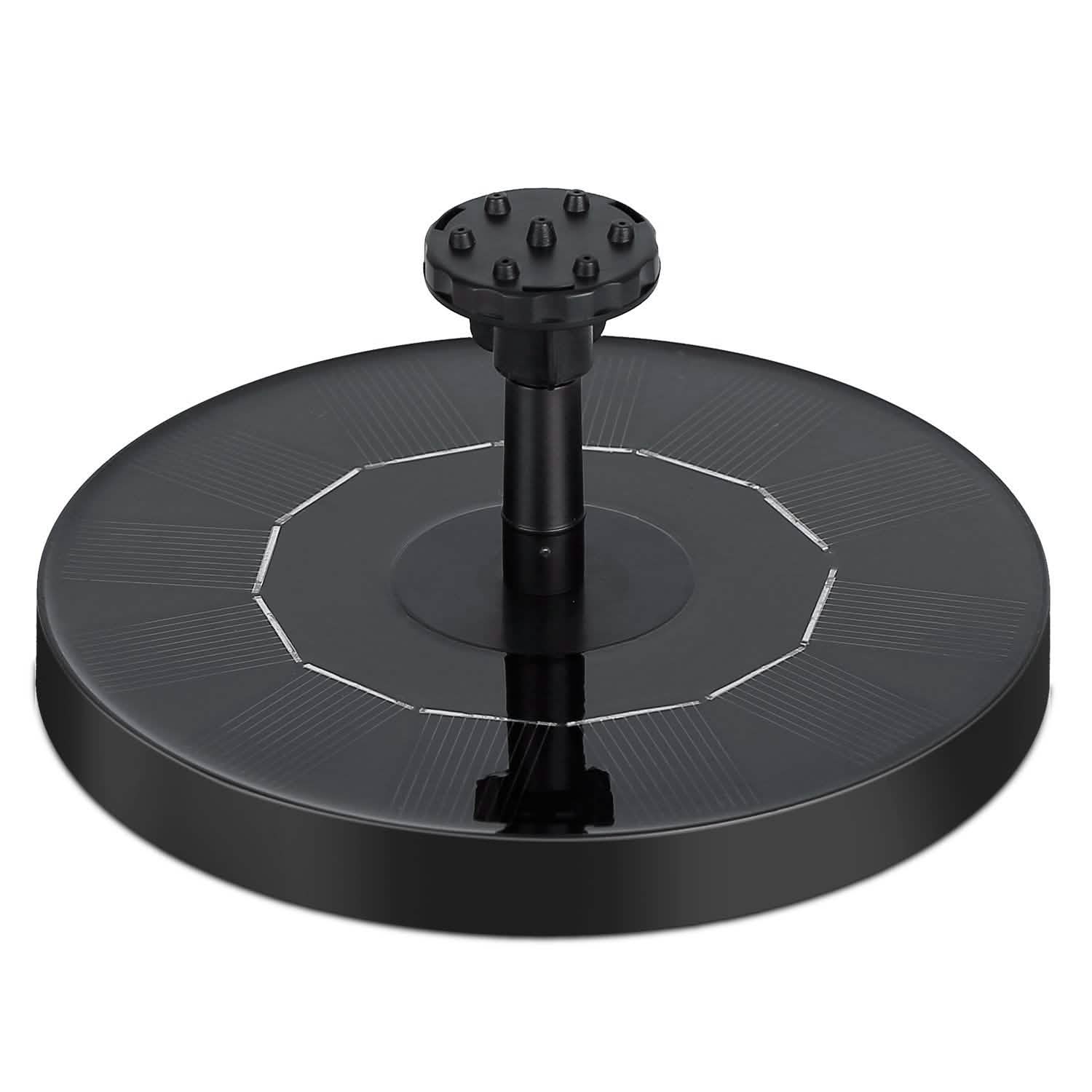 Solar Powered Fountain Pump Floating Bird Bath Pond