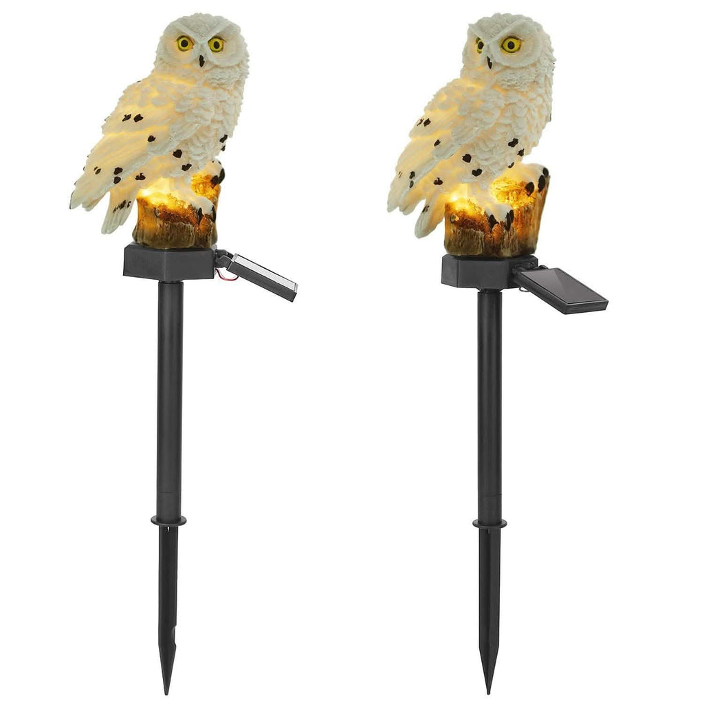 Lampe de jardin solaire Hibou étanche IP65