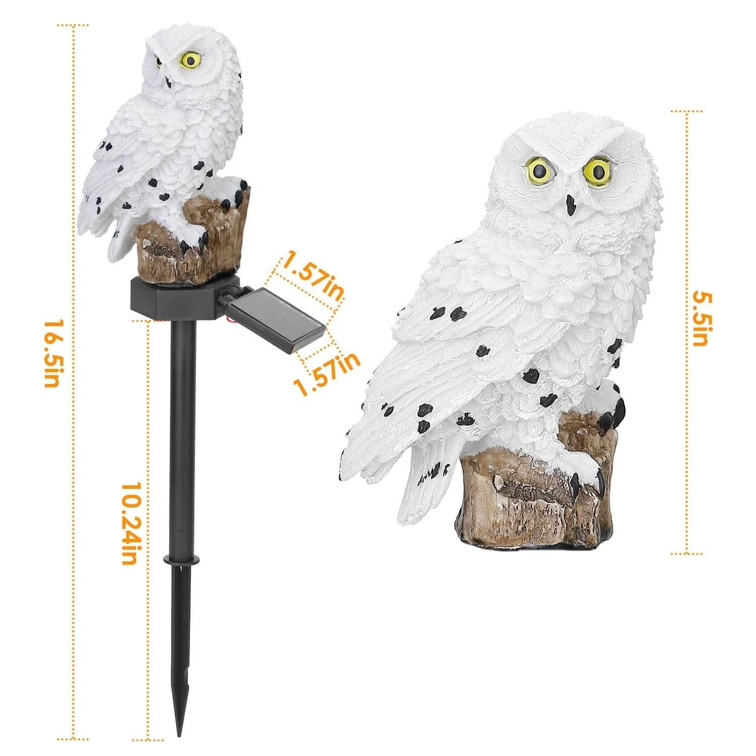 Lampe de jardin solaire Hibou étanche IP65