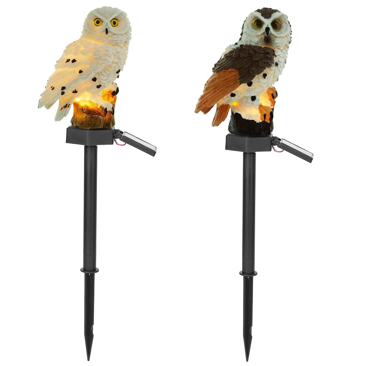 Lampe de jardin solaire Hibou étanche IP65