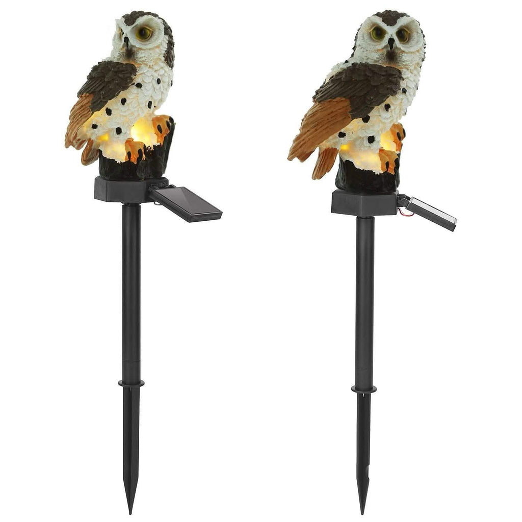 Lampe de jardin solaire Hibou étanche IP65