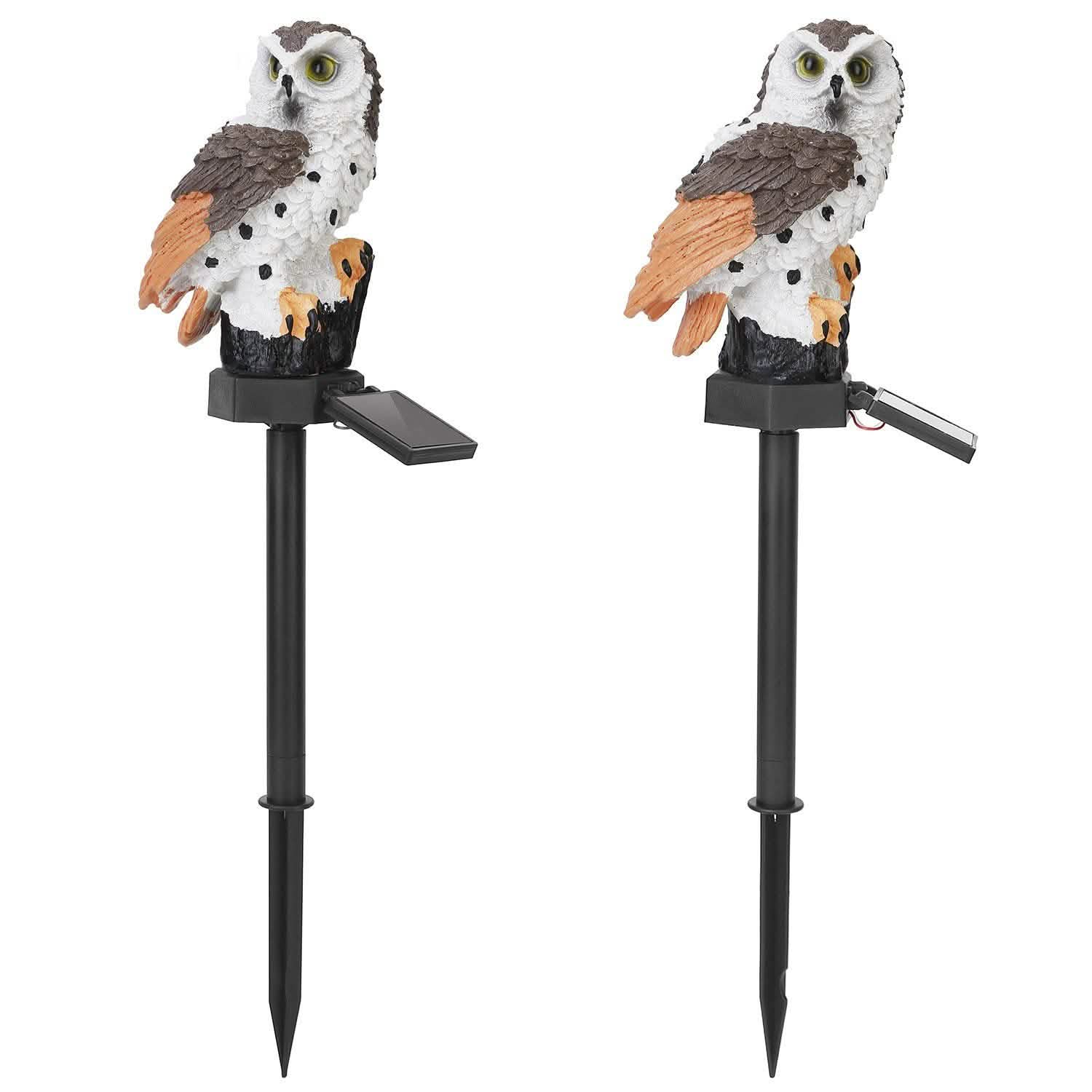 Lampe de jardin solaire Hibou étanche IP65