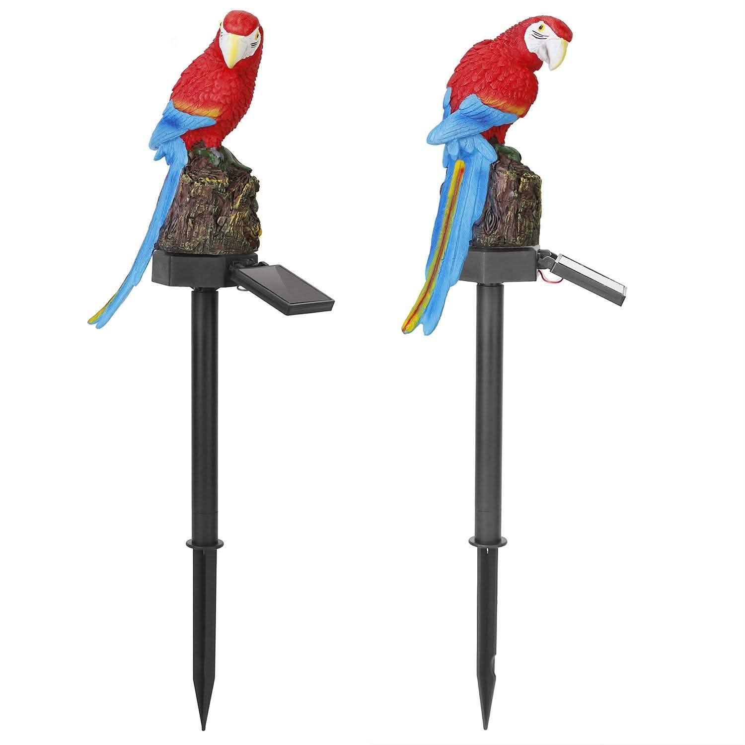 Lampe de jardin LED étanche IP65 à énergie solaire en forme de perroquet