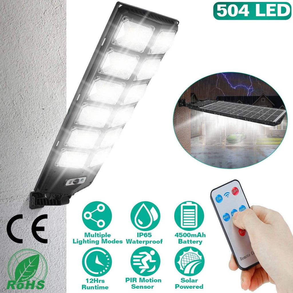 Solar Powered Wall Light Beads PIR Motion Sensor