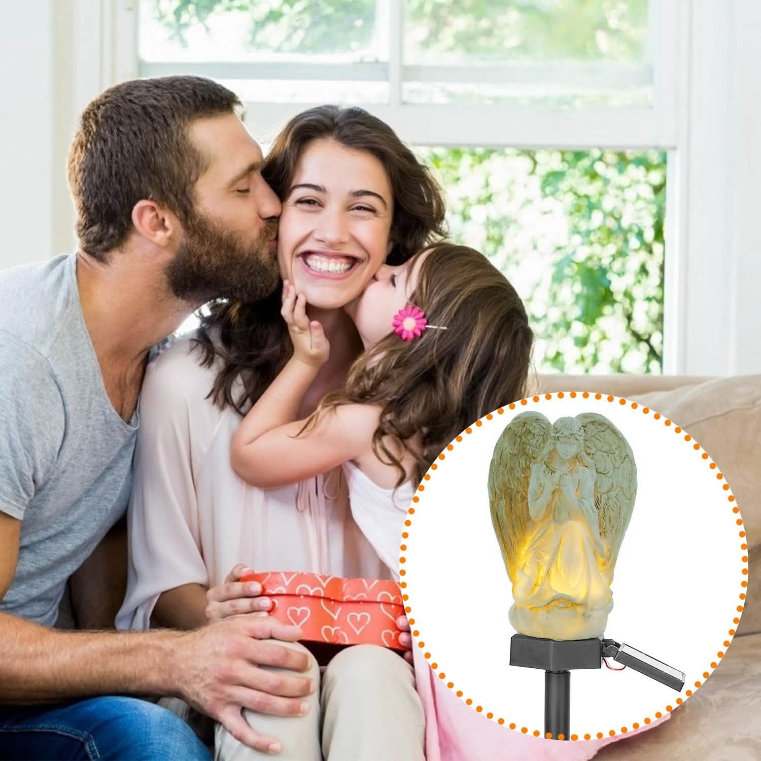 Solar Praying Angle Statue Garden Light