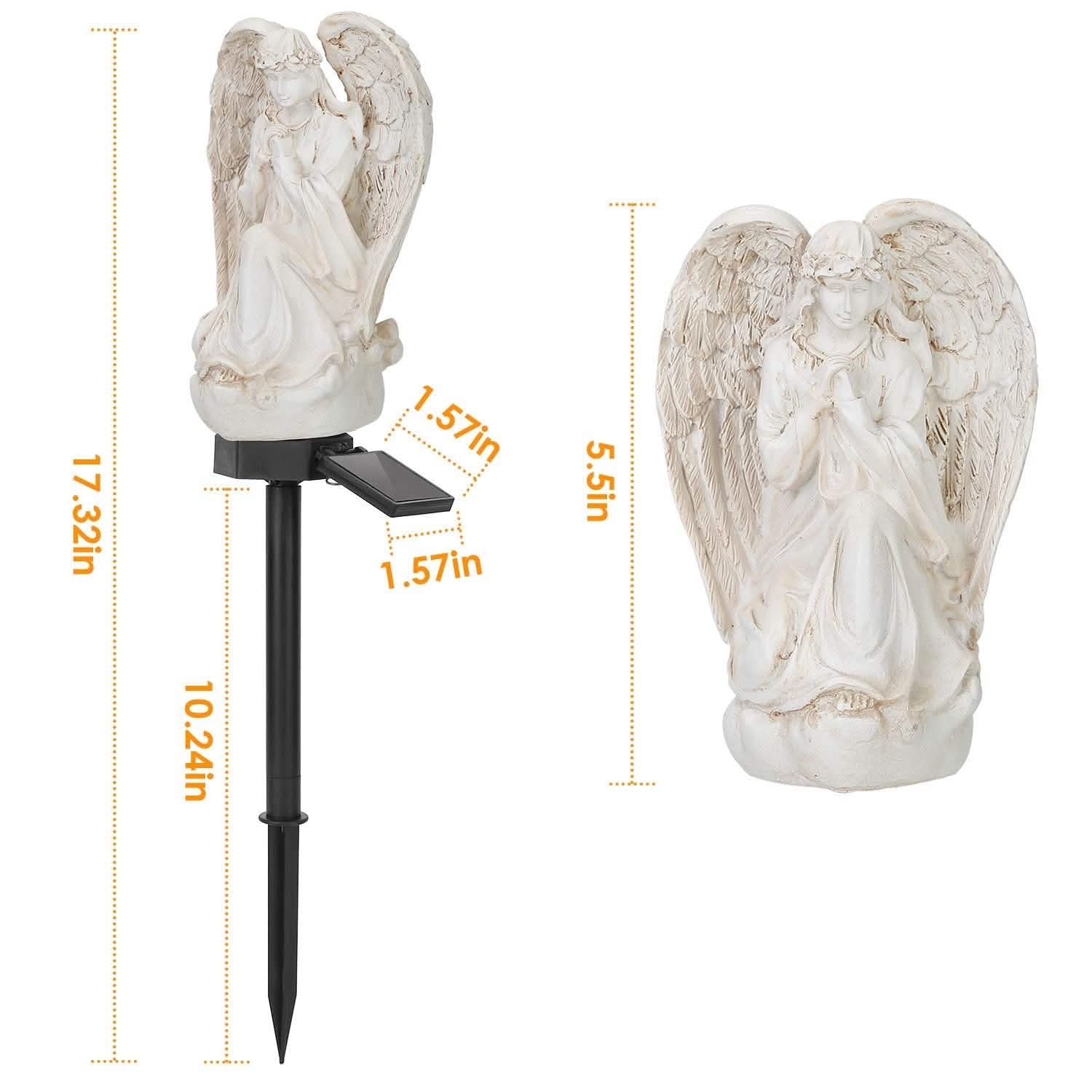 Solar Praying Angle Statue Garden Light
