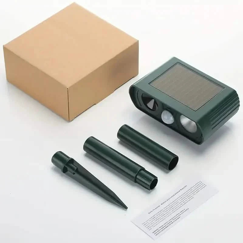 Répulsif Solaire Ultrasonique pour Animaux avec Détecteur de Mouvement