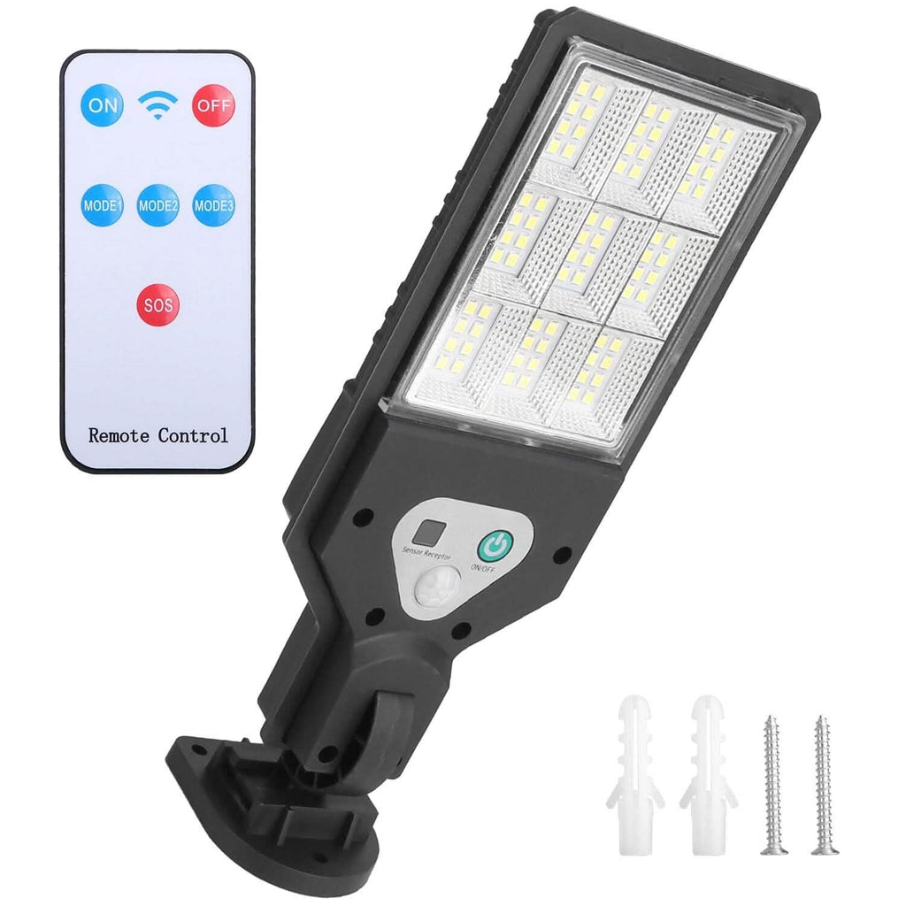 Solar Wall Light Outdoor Beads PIR Motion Sensor Remote Control Wireless Lamps