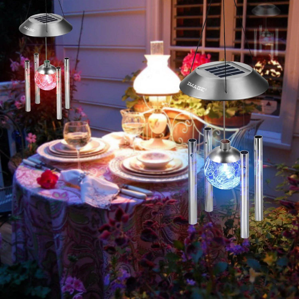 Solar Wind Chimes Color Changing LED Light