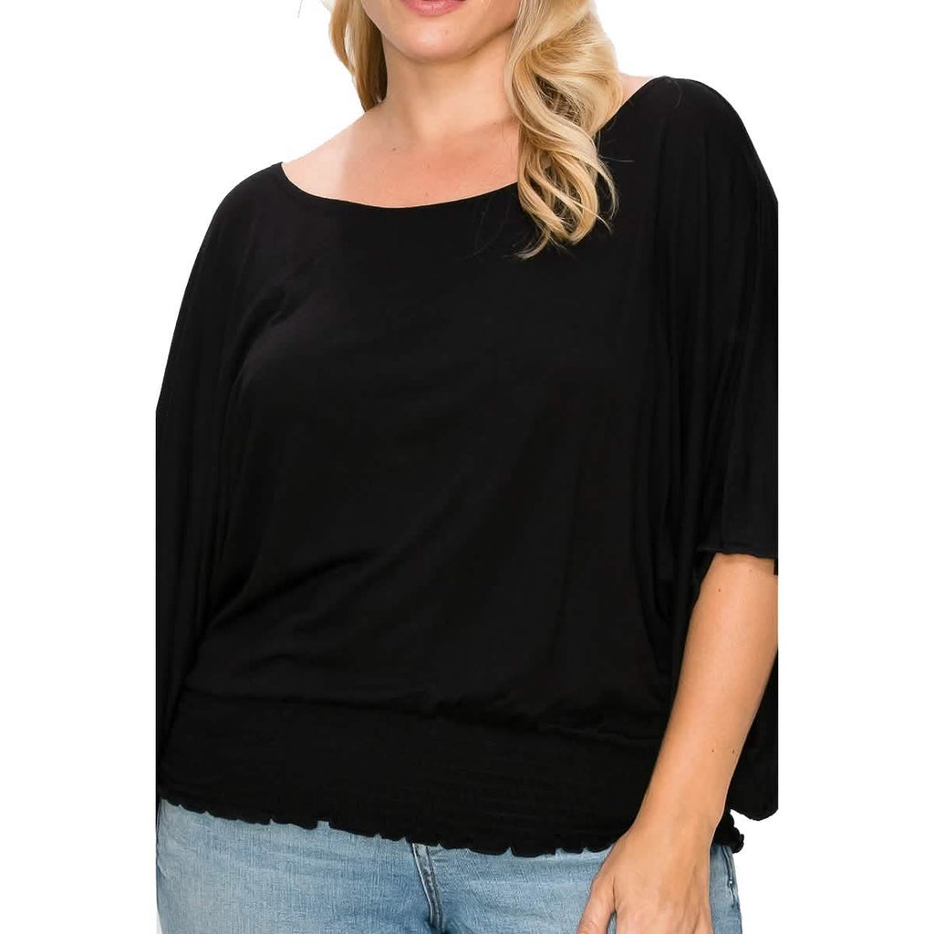 Haut uni avec de belles manches larges