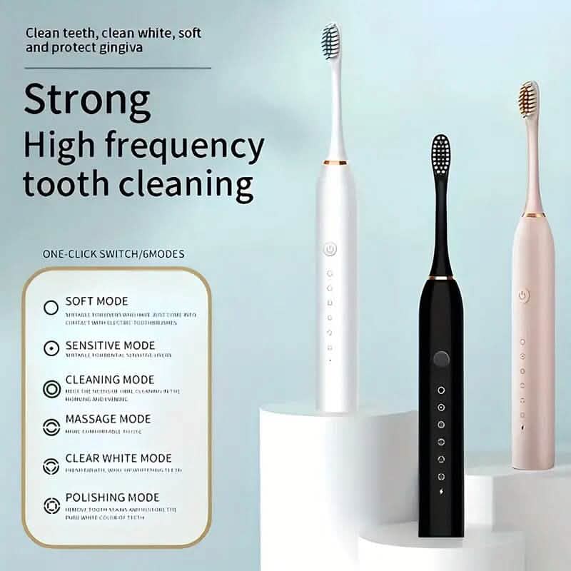 Sonic Electric Toothbrush with 6 Modes and Smart Timer