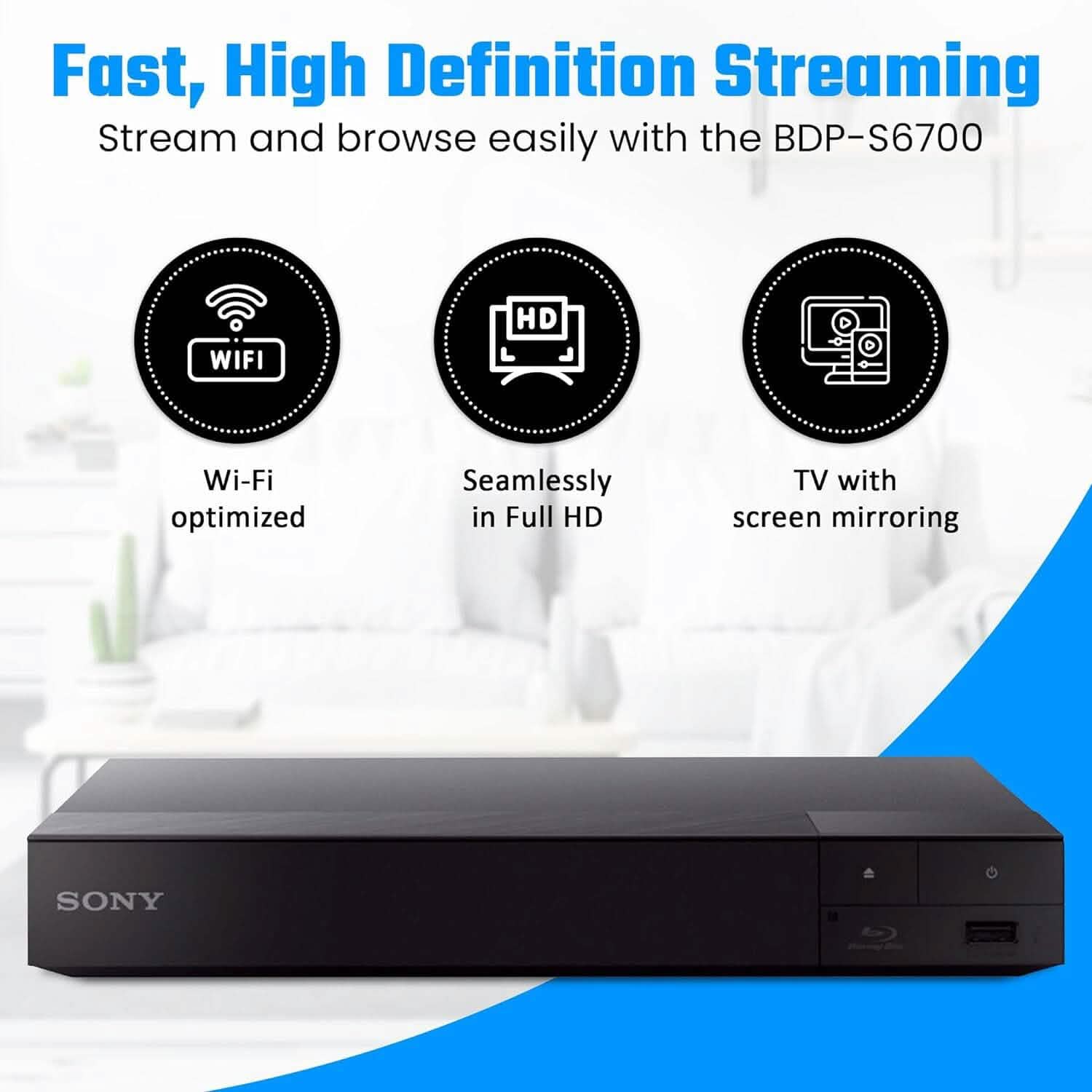 Sony 4k Blu Ray DVD Player for TV  (Refurbished)