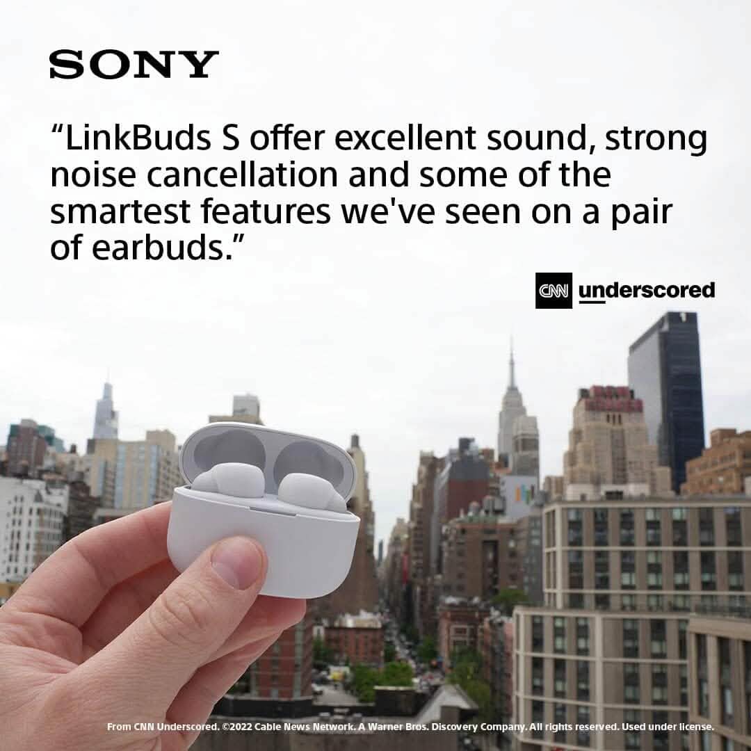 Écouteurs sans fil avec annulation de bruit Sony LinkBuds S avec Alexa intégré (reconditionnés)