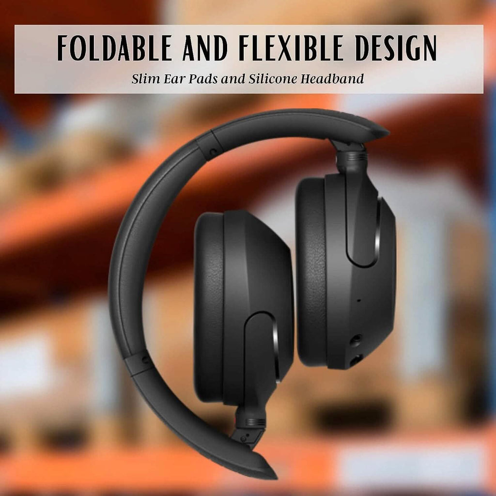 Casque supra-auriculaire Bluetooth sans fil à réduction de bruit Sony WH-XB910N + extension NeeGo 3,5 mm (reconditionné)