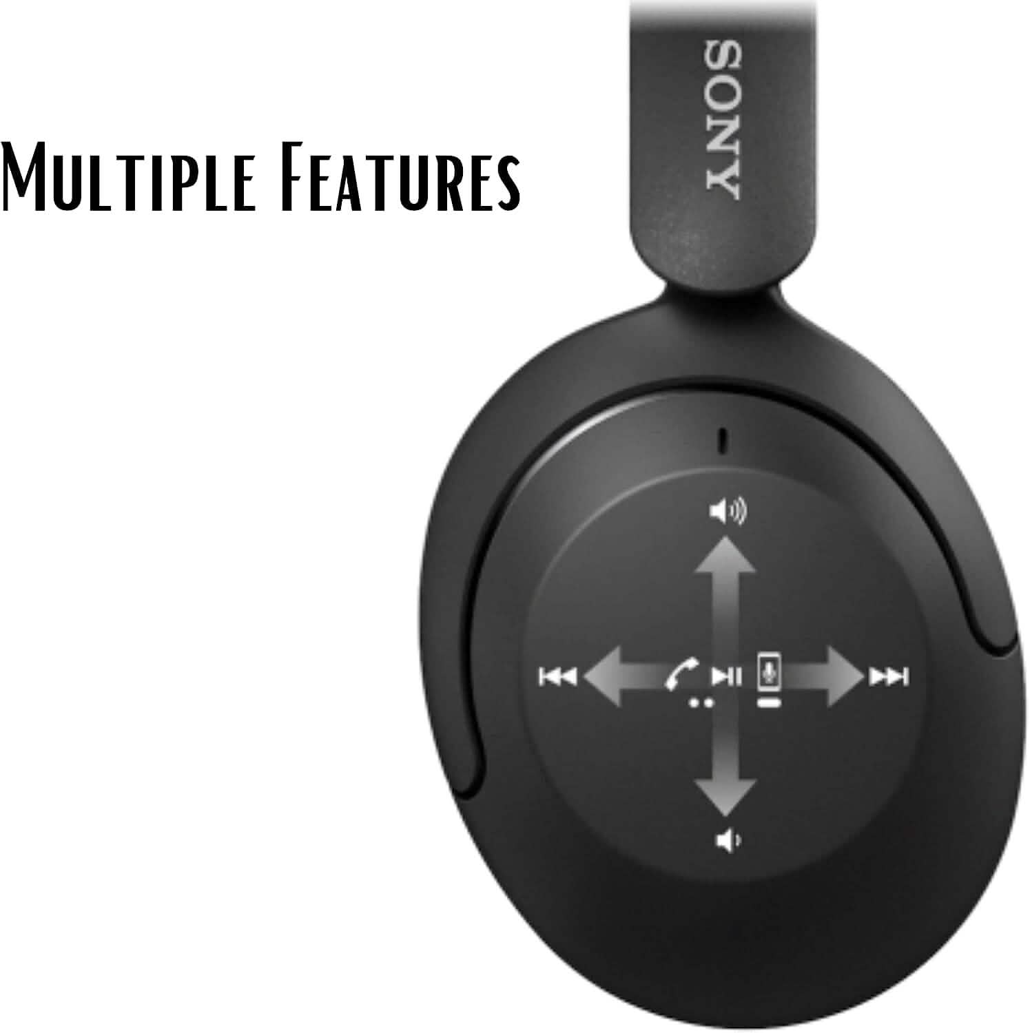 Casque supra-auriculaire Bluetooth sans fil à réduction de bruit Sony WH-XB910N + extension NeeGo 3,5 mm (reconditionné)