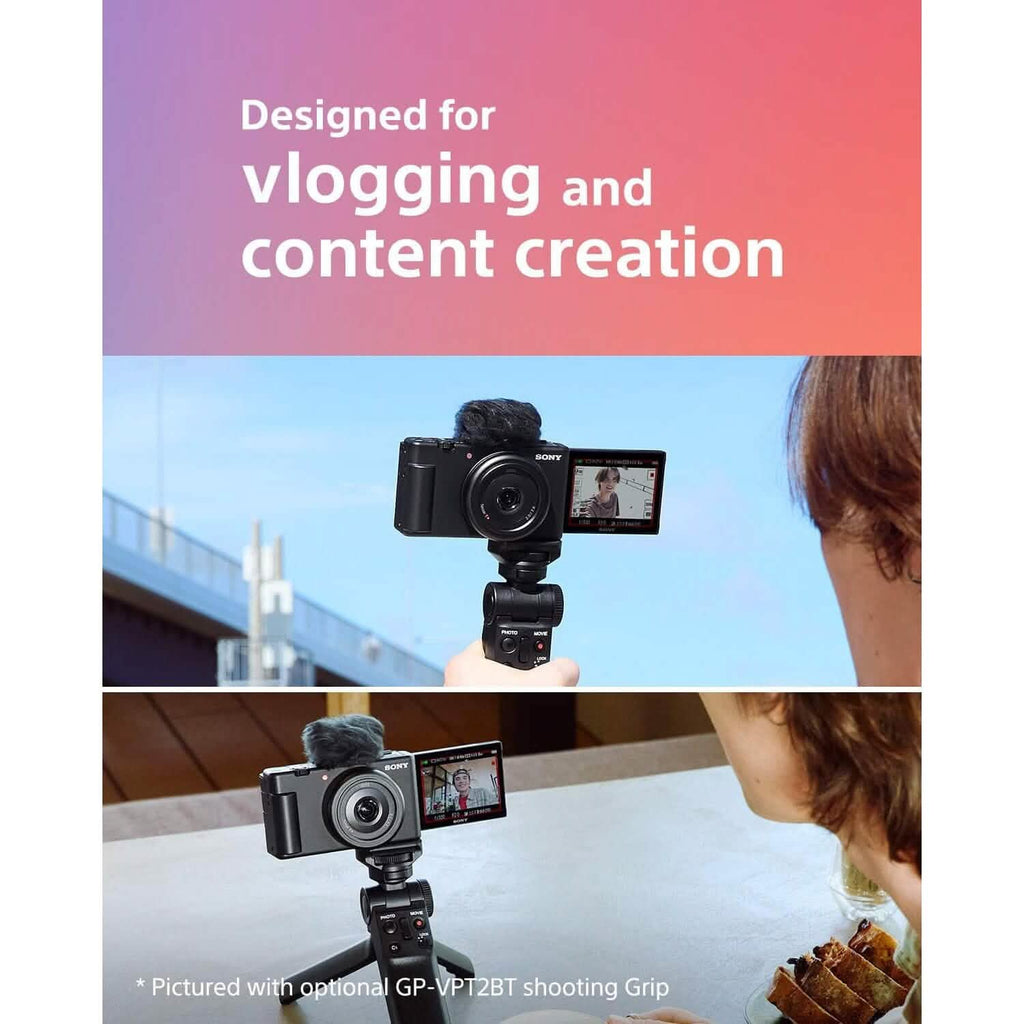 Appareil photo vlog Sony ZV-1F pour créateurs de contenu et vlogueurs Noir (reconditionné)
