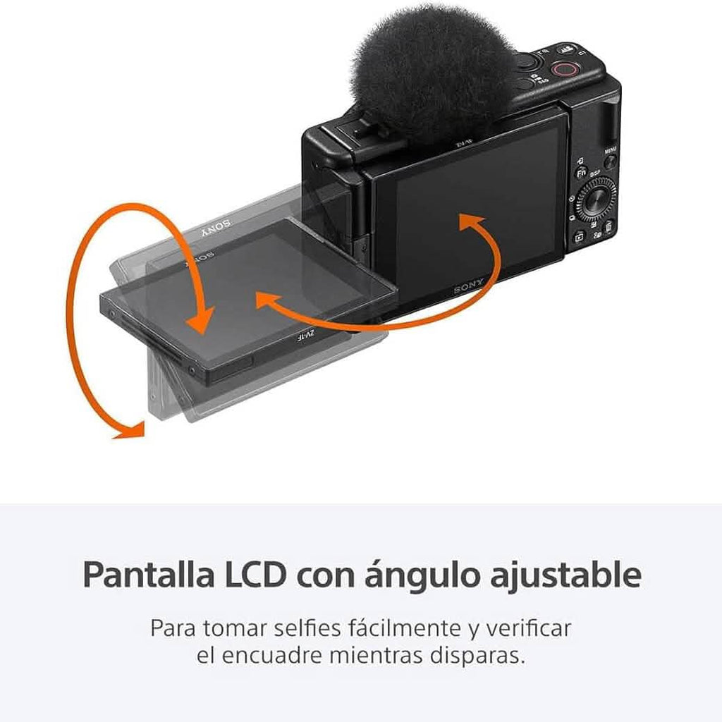 Appareil photo vlog Sony ZV-1F pour créateurs de contenu et vlogueurs Noir (reconditionné)