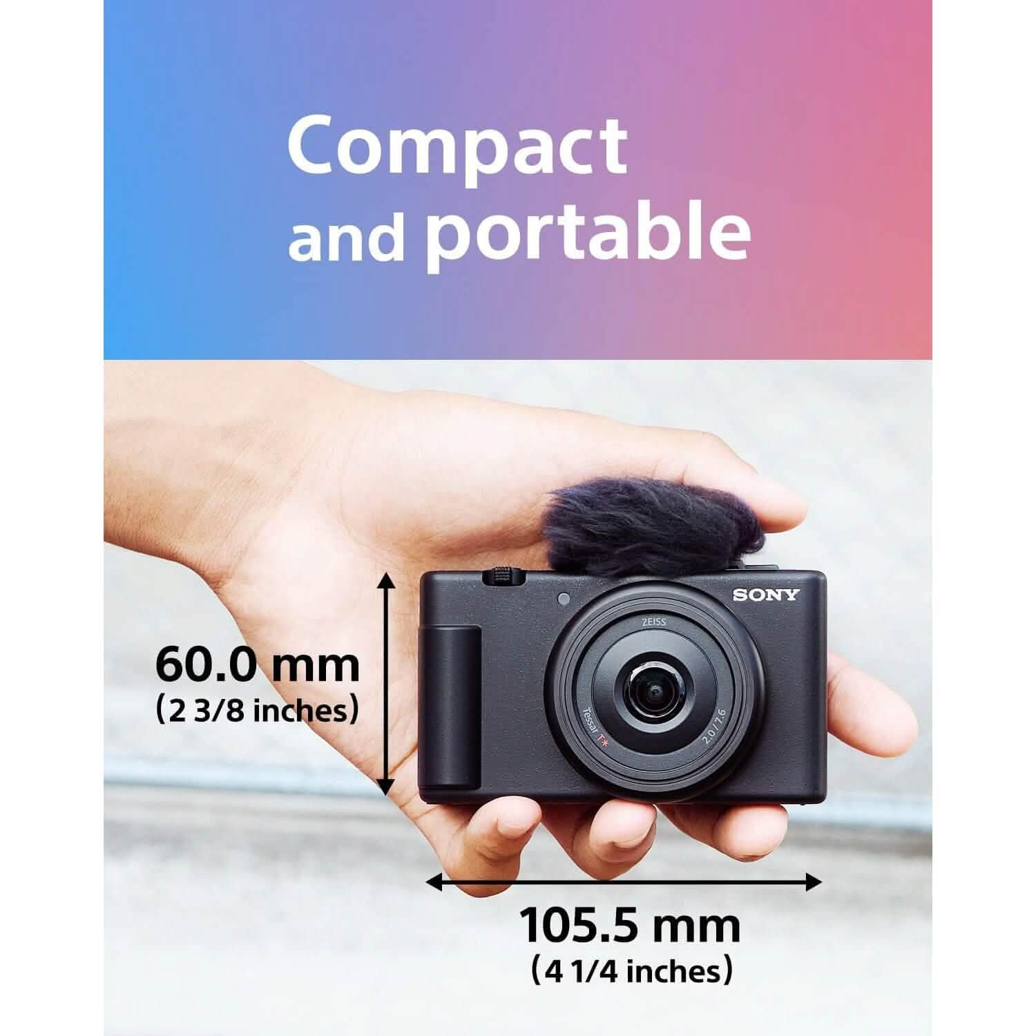 Appareil photo vlog Sony ZV-1F pour créateurs de contenu et vlogueurs Noir (reconditionné)