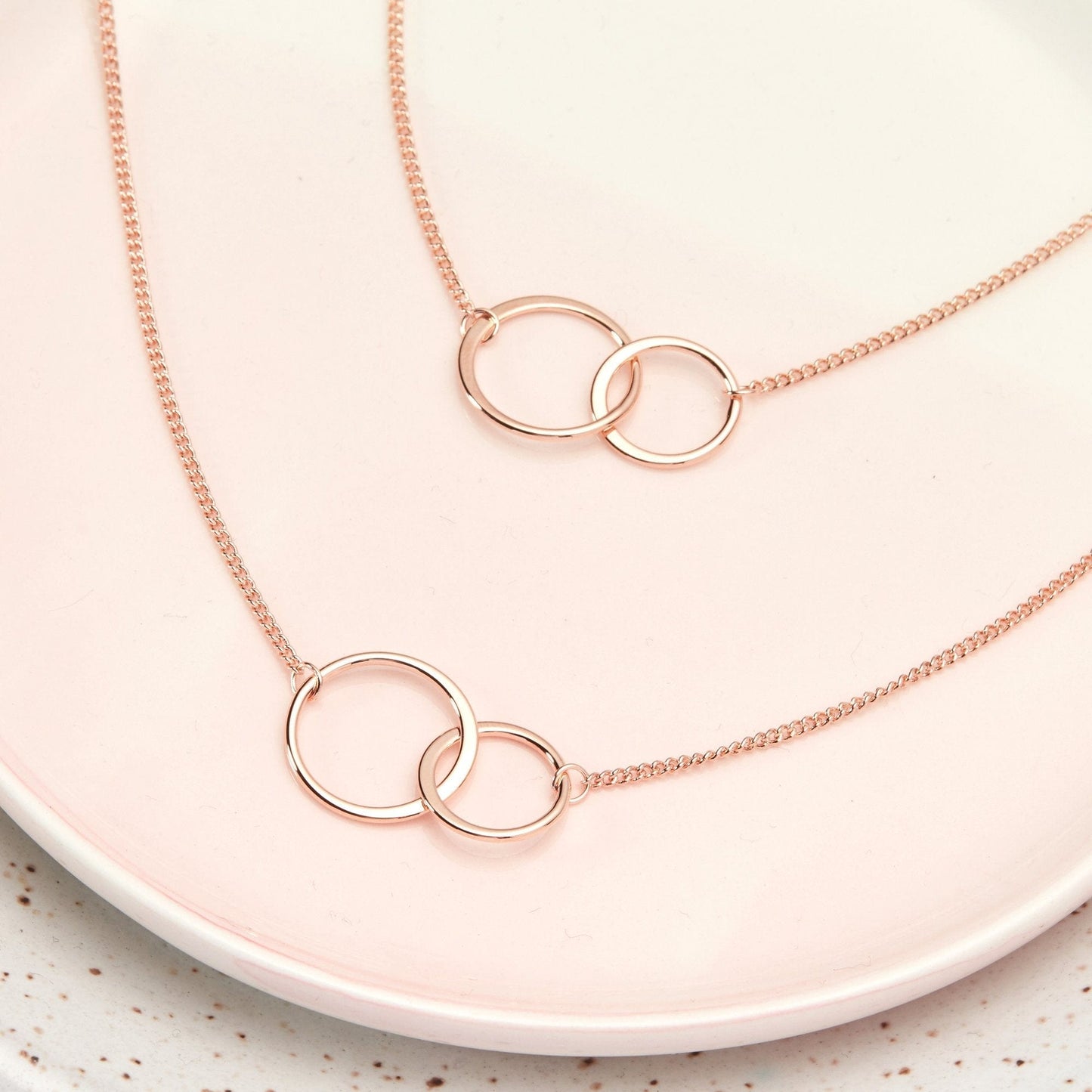 Soul Sisters Christmas Double Circles Necklace Set