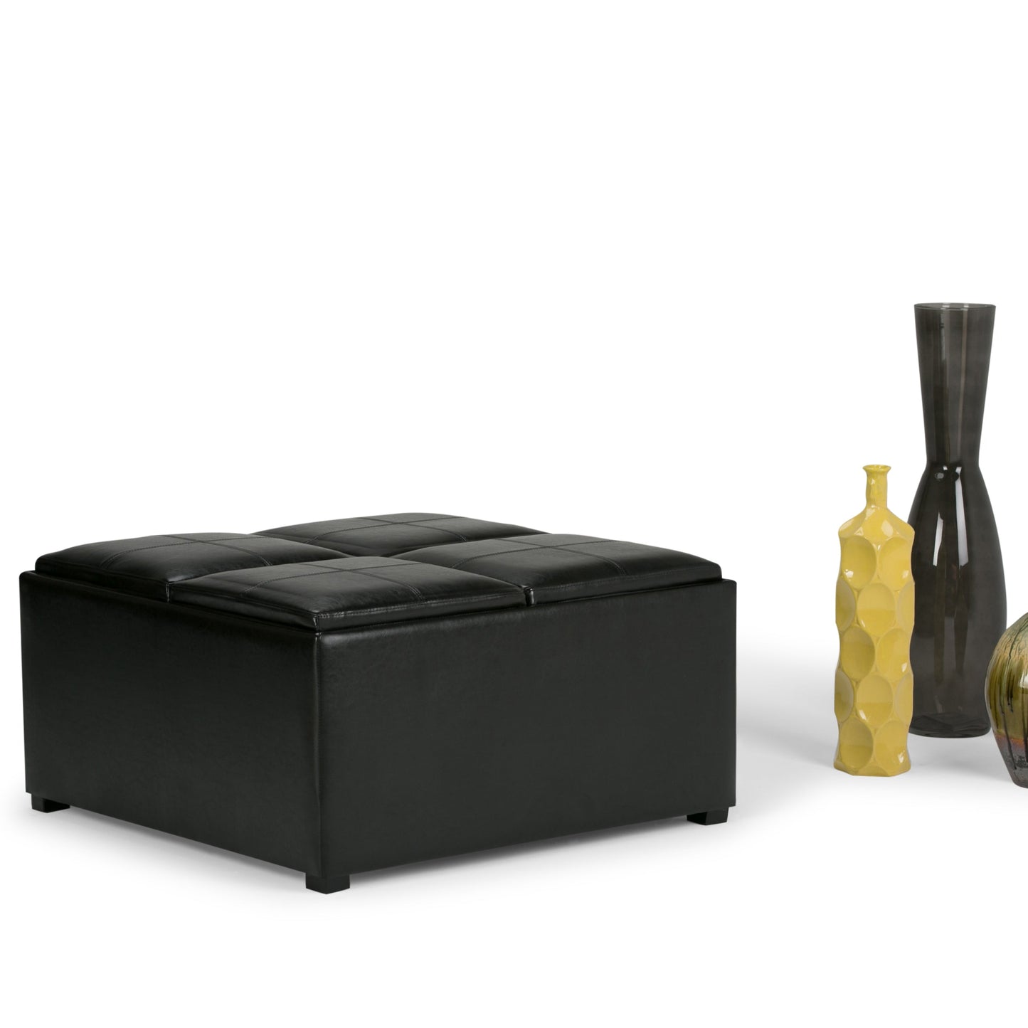 Avalon Square Coffee Table Storage Ottoman