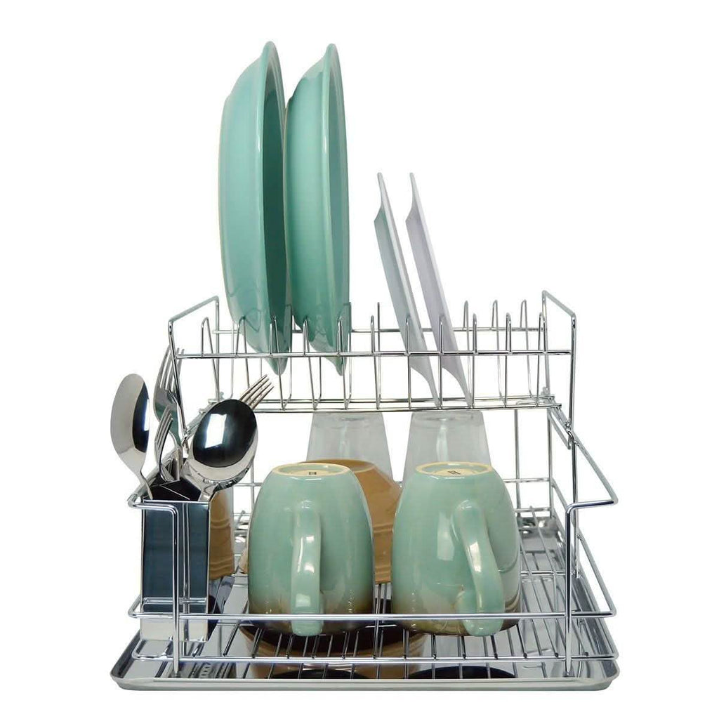 Space Saving Stainless Steel Chrome Dish Rack - Assorted Styles