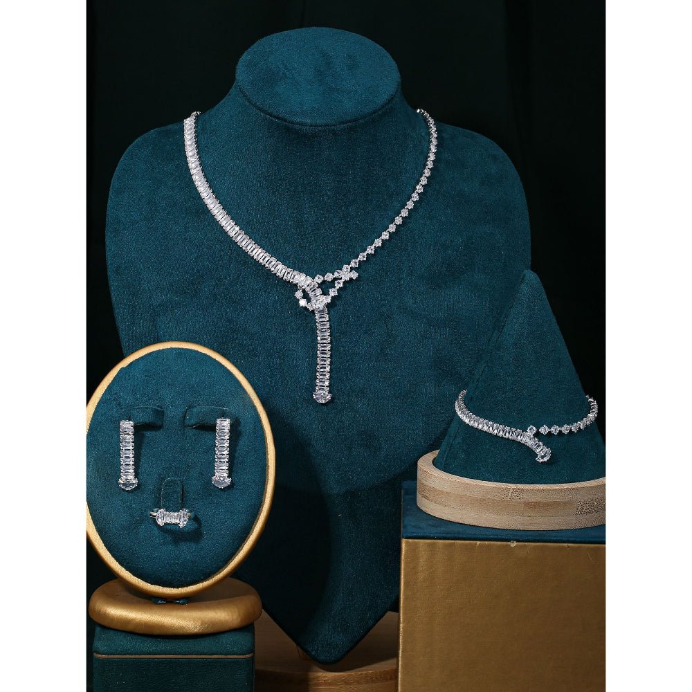 Sparkling Rhinestone 3-Piece Jewelry Set (MAC314)