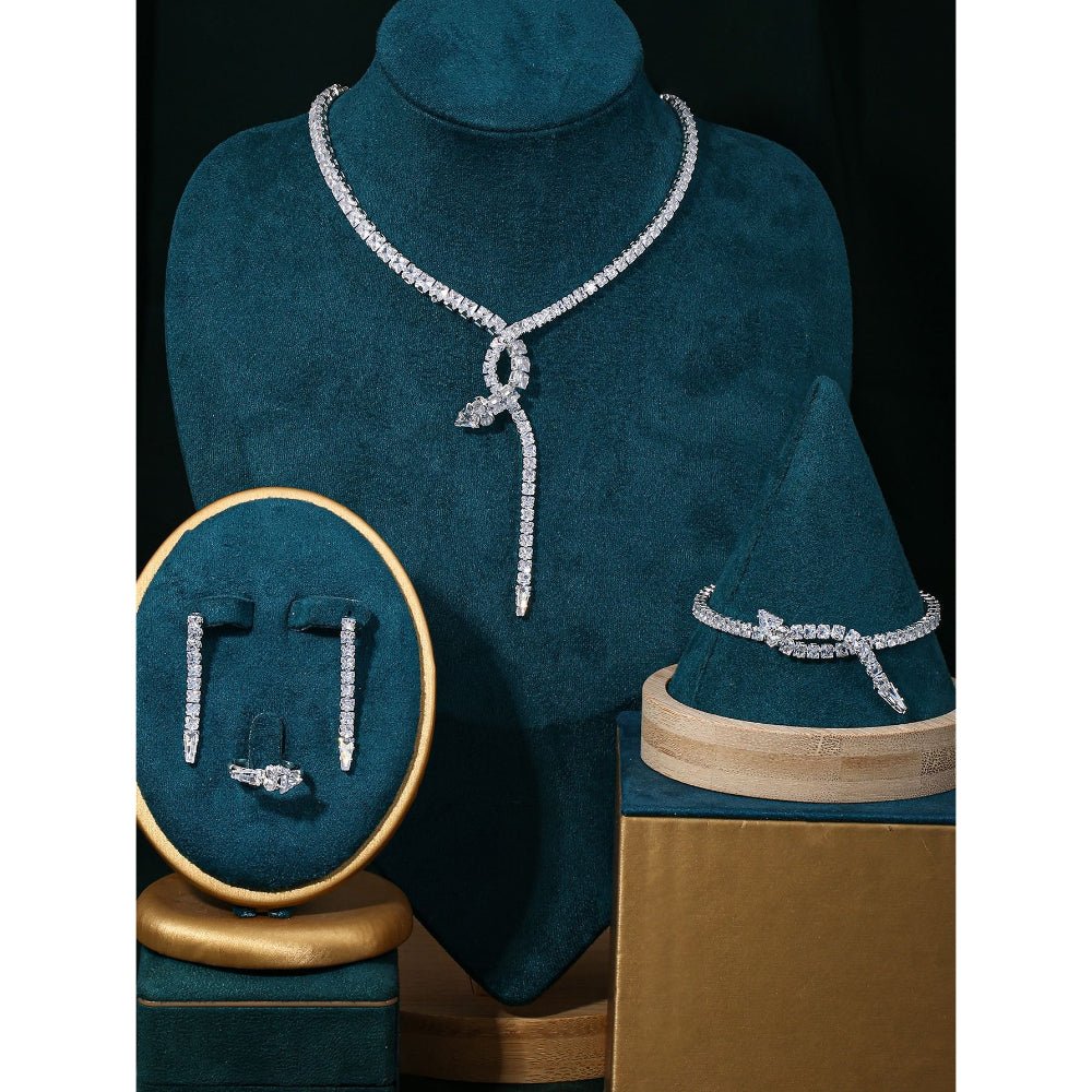 Sparkling Rhinestone 3-Piece Jewelry Set (MAC314)