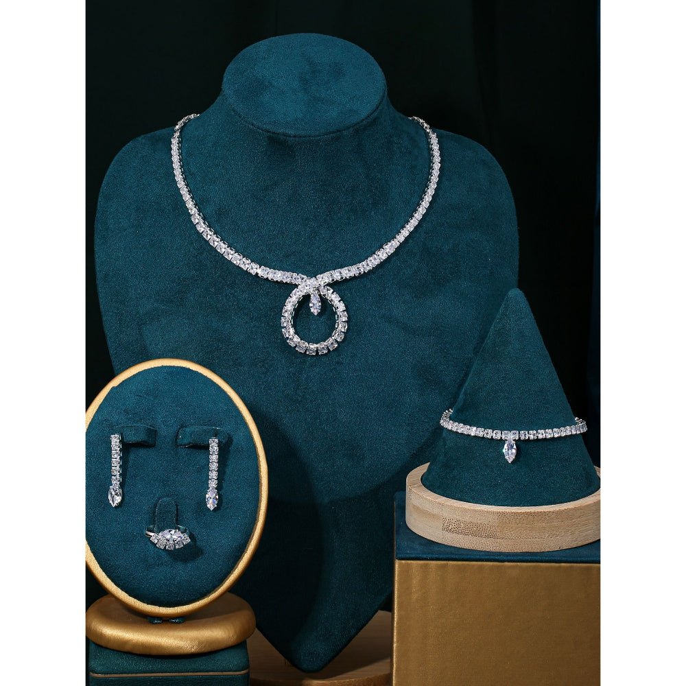 Sparkling Rhinestone 3-Piece Jewelry Set (MAC314)