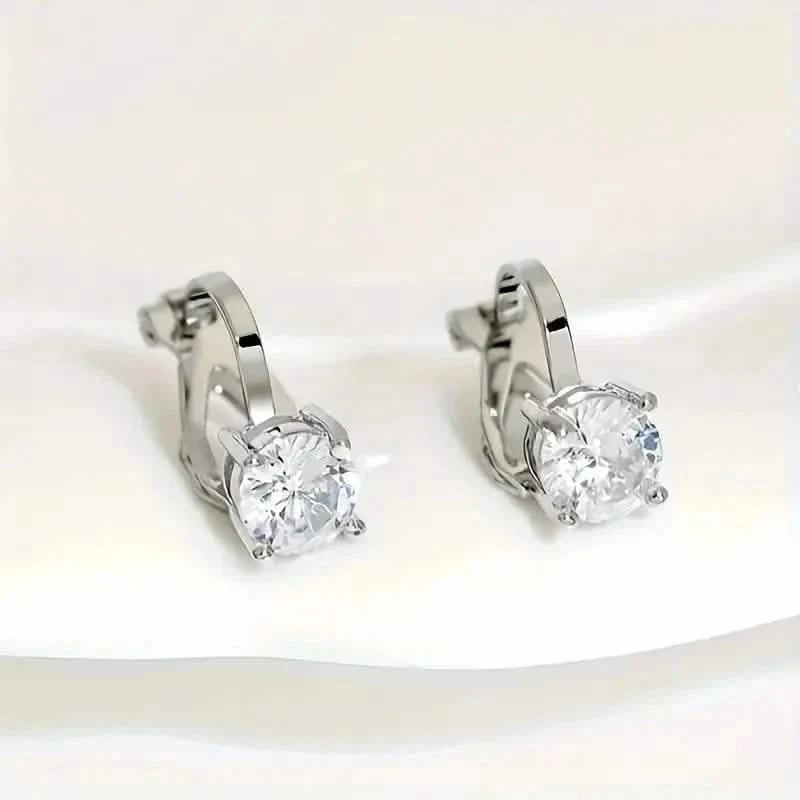 Sparkling Round Perforated Women's Earrings