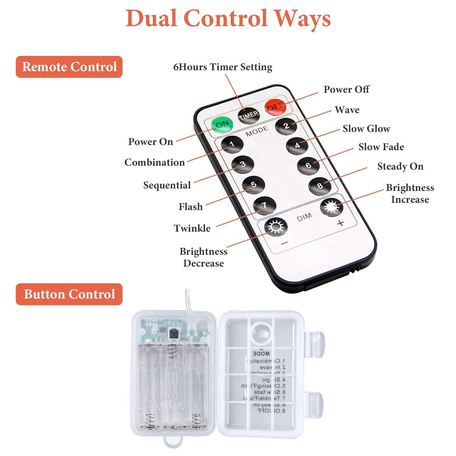 Spider Web Light with Hairy Spider 70LED Battery Powered Remote Control 8 Lighting Modes