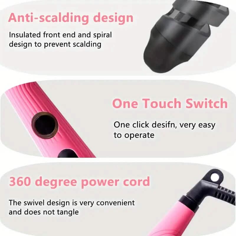 Spiral Curl Professional Hair Curling Wand