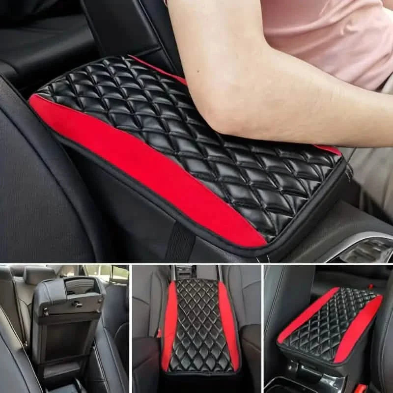 Housse de coussin d'accoudoir en éponge et cuir PU
