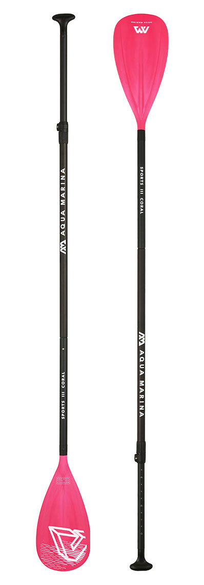 SPORTS III CORAL 調節可能アルミ製 iSUPパドル（CORAL限定）