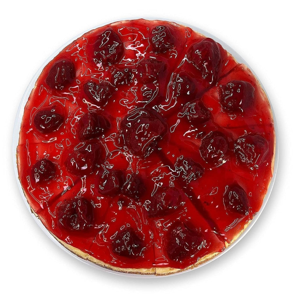 Andy Anand Fresh Strawberry Cheesecake, 9-Inch, 3.4 lb – Handcrafted with Real California Cream Cheese, No Preservatives, Birthday Gift Box