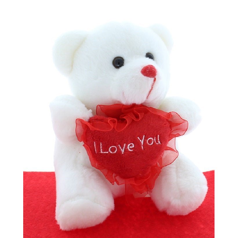 Andy Anand 'I Love You' Plush Teddy Bear – Sweet Romantic Gift Add-On for Valentine's Day, Anniversaries, Mother's Day & Birthday Orders