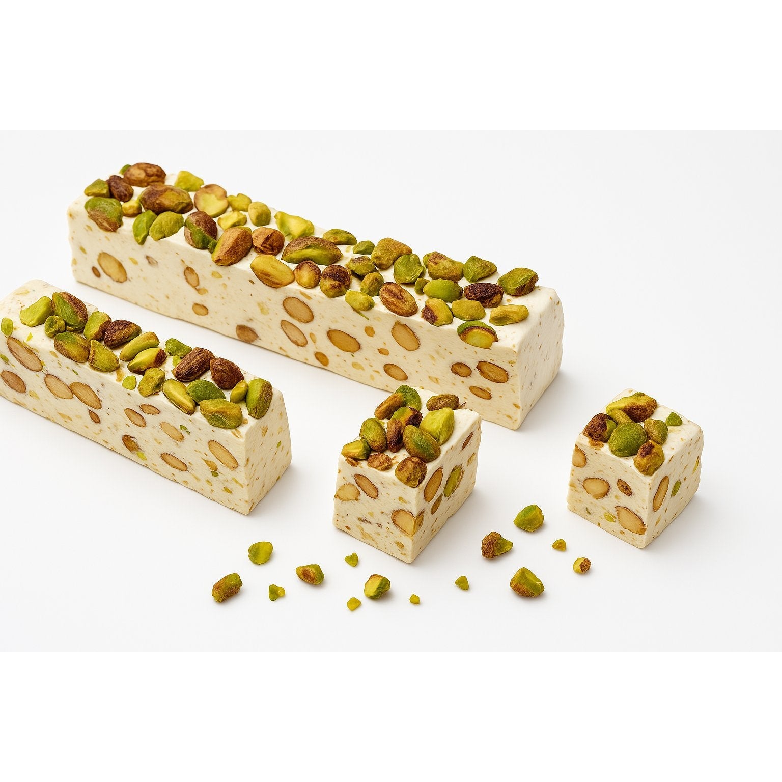 Andy Anand Roasted Pistachio Soft Truron Nougat, 7 oz – Spanish Homemade-Style, Wildflower Honey, Gluten-Free Gourmet Snack Gift Box