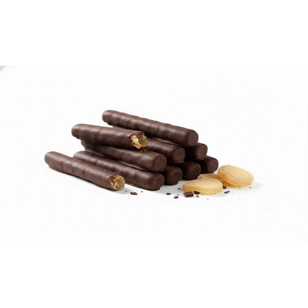 Andy Anand Dark Chocolate Covered Fresh Ginger, 1 lb – Belgian Dark Chocolate, Bold Sweet & Spicy Flavor, Gourmet Handcrafted Holiday Gift