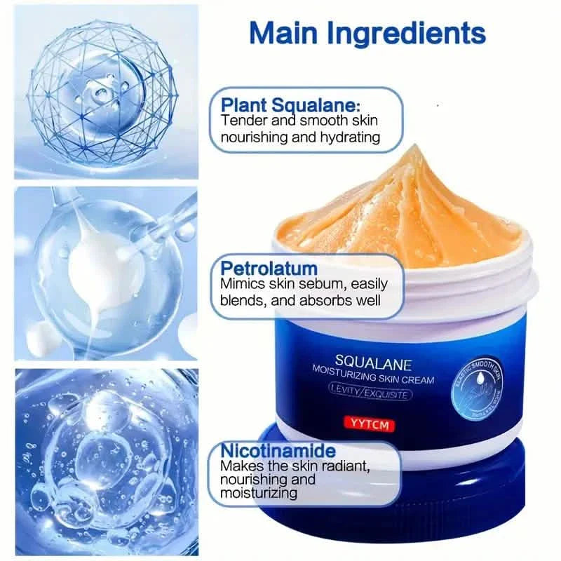 Crème hydratante au squalane pour les pieds et les mains secs et gercés